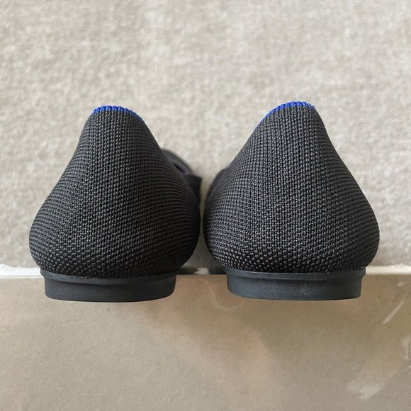 Rothy’s Shoes Womens Size 7.5 Black The Flat Round Toe Casual Knit Ballet Flats - Picture 14 of 14